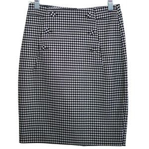 H&M Houndstooth Pencil Skirt, XS/0